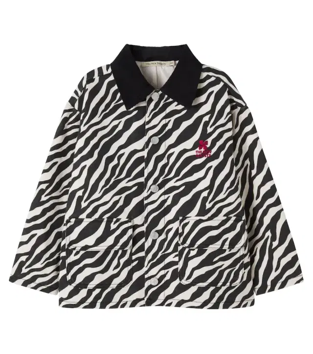 THE NEW SOCIETY Dakota zebra-print cotton jacket