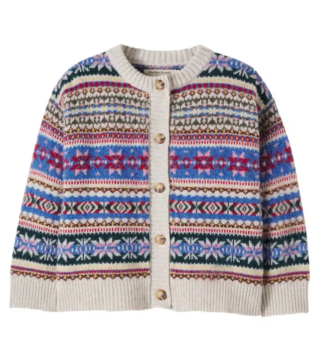 THE NEW SOCIETY Caia argyle wool-blend cardigan