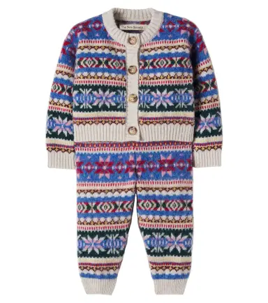THE NEW SOCIETY Baby wool-blend cardigan and pants set | Thumbnail 1 THE NEW SOCIETY Baby wool-blend cardigan and pants set | Thumbnail 1