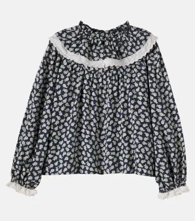 THE NEW SOCIETY Fleckers floral cotton blouse | Thumbnail 2