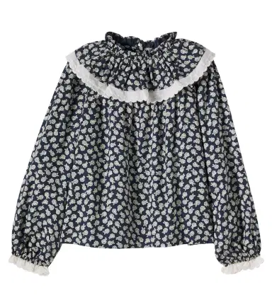 THE NEW SOCIETY Fleckers floral cotton blouse | Thumbnail 1