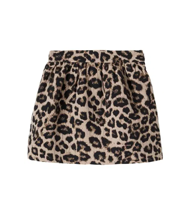 THE NEW SOCIETY Moosie leopard-print cotton-blend skirt