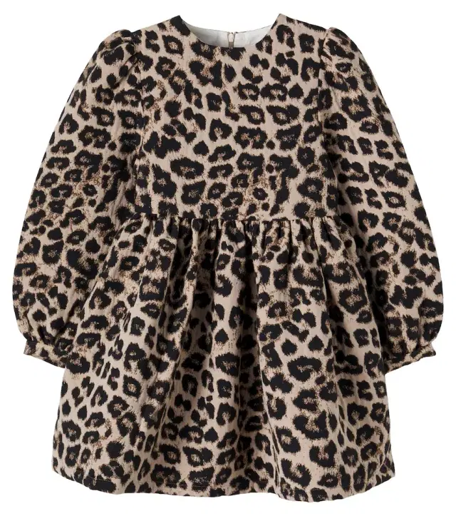 THE NEW SOCIETY Mossie animal-print jacquard dress