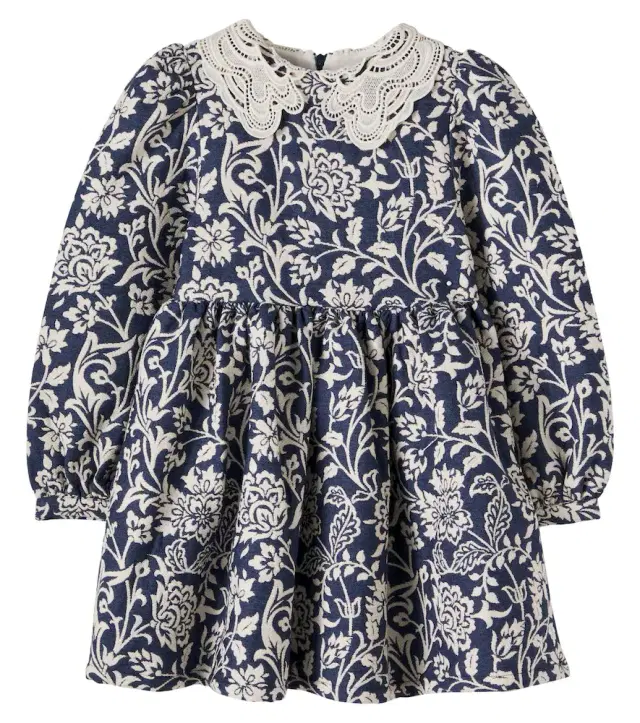 THE NEW SOCIETY Eloween floral cotton-blend jacquard dress