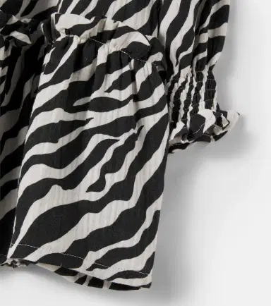 THE NEW SOCIETY Zephyr shirred zebra-print cotton dress | Thumbnail 4