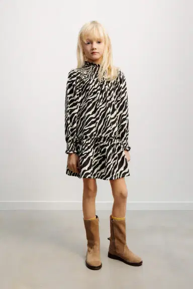 THE NEW SOCIETY Zephyr shirred zebra-print cotton dress | Thumbnail 5