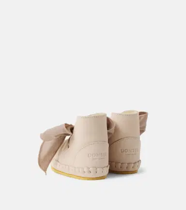 DONSJE Baby Pina organza-trimmed leather booties | Thumbnail 3