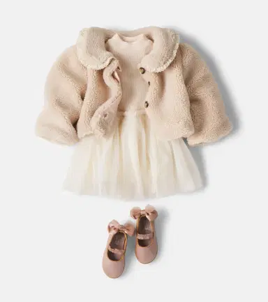 DONSJE Baby Kavi ruffled teddy jacket | Thumbnail 3