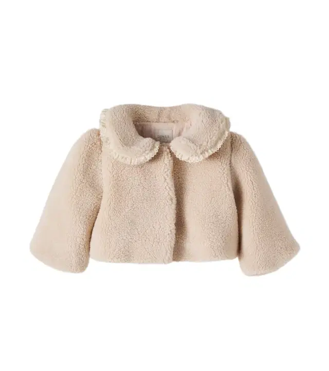 DONSJE Baby Kavi ruffled teddy jacket