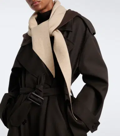 The Frankie Shop Nella reversible wool-blend scarf | Thumbnail 4