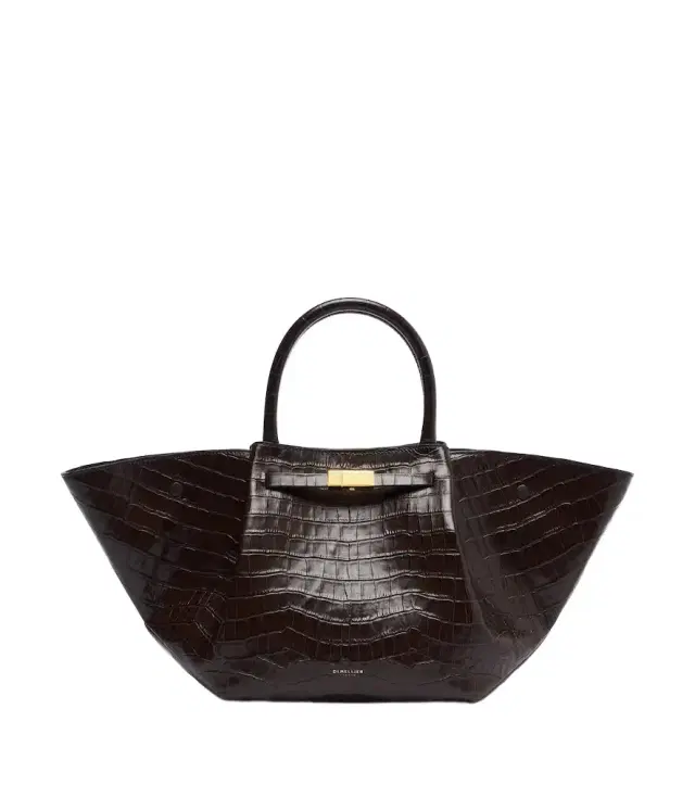 DeMellier New York Midi croc-effect leather top-handle bag