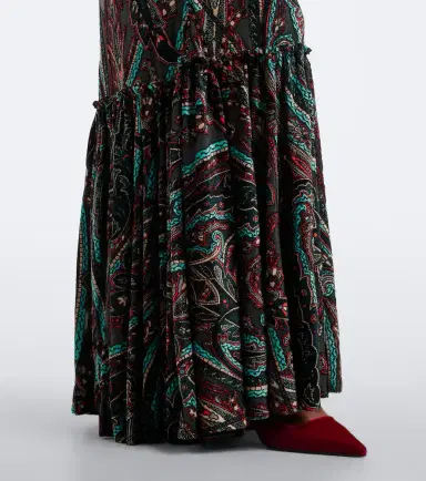 Etro Paisley jersey and chenille gown | Thumbnail 2