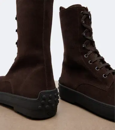 Tod's Gommino suede mid-calf boots | Thumbnail 4