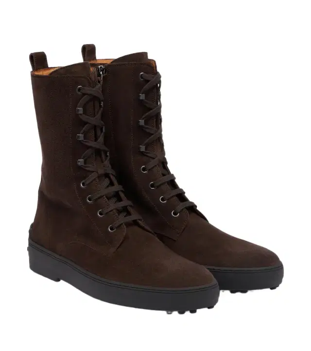 Tod's Gommino suede mid-calf boots