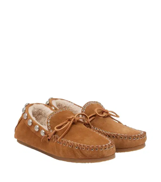 Isabel Marant Fitza shearling-lined suede loafers