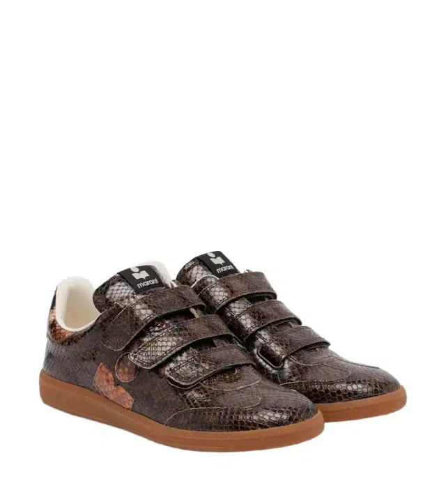 Isabel Marant Beth snake-effect leather sneakers