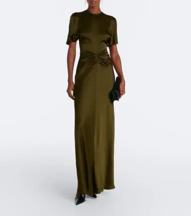 Victoria Beckham Isabella ruched satin gown | Thumbnail 2