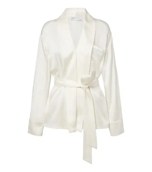Victoria Beckham Alba belted satin blouse