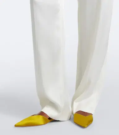 Victoria Beckham Satin wide-leg pants | Thumbnail 2