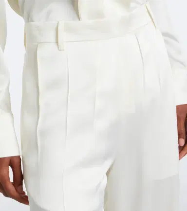Victoria Beckham Satin wide-leg pants | Thumbnail 5
