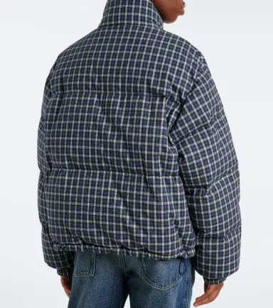 Miu Miu Reversible checked cotton flannel down jacket | Thumbnail 6