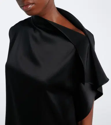 Sportmax Ruffled silk satin top | Thumbnail 5 Sportmax Ruffled silk satin top | Thumbnail 5