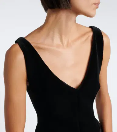 Sportmax Sleeveless velvet minidress | Thumbnail 4 Sportmax Sleeveless velvet minidress | Thumbnail 4
