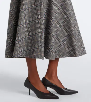 'S Max Mara 'S Max Mara Belted plaid virgin wool midi skirt | Thumbnail 2 'S Max Mara 'S Max Mara Belted plaid virgin wool midi skirt | Thumbnail 2