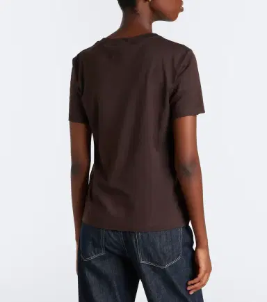 'S Max Mara 'S Max Mara Embellished cotton-blend jersey T-shirt | Thumbnail 3 'S Max Mara 'S Max Mara Embellished cotton-blend jersey T-shirt | Thumbnail 3