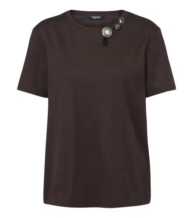 'S Max Mara 'S Max Mara Embellished cotton-blend jersey T-shirt