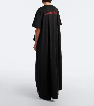 Balenciaga Asymmetric cotton jersey T-shirt | Thumbnail 5