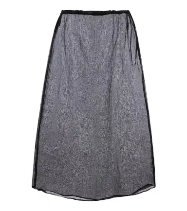 Prada Cotton organdy midi skirt | Thumbnail 1