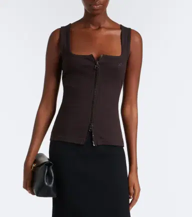 Courrèges Courrèges Zip-up cotton tank | Thumbnail 2