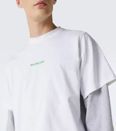 Balenciaga Layered cotton jersey T-shirt | Thumbnail 5