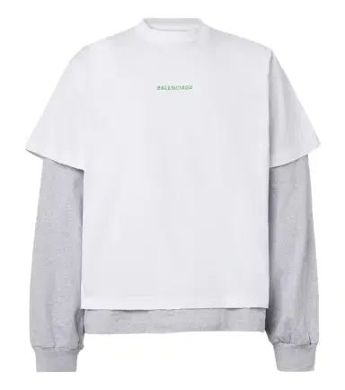 Balenciaga Layered cotton jersey T-shirt | Thumbnail 1