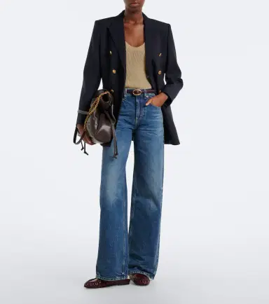 Saint Laurent Neo '90s wide-leg jeans | Thumbnail 2 Saint Laurent Neo '90s wide-leg jeans | Thumbnail 2
