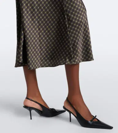 Vince Plaid satin slip skirt | Thumbnail 3