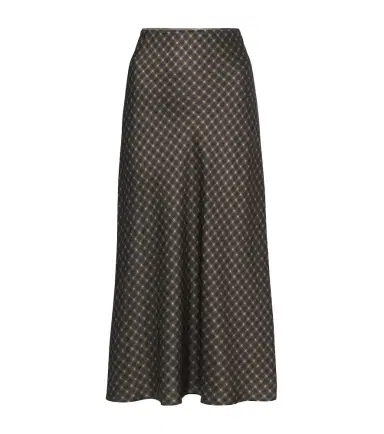 Vince Plaid satin slip skirt | Thumbnail 1
