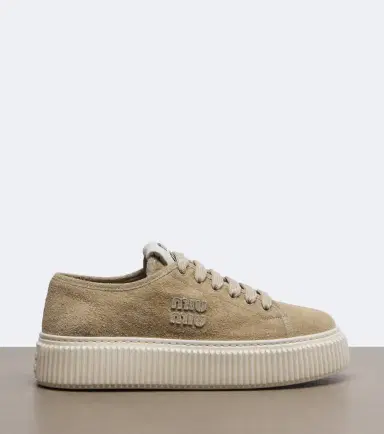 Miu Miu Suede platform sneakers | Thumbnail 2