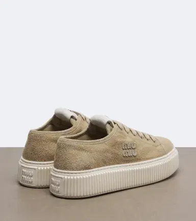Miu Miu Suede platform sneakers | Thumbnail 3