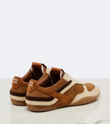 Miu Miu Gymnasium paneled suede sneakers | Thumbnail 2