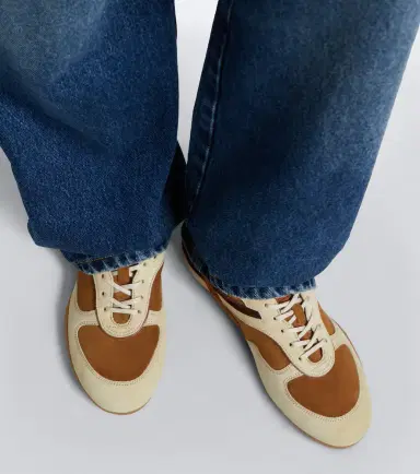 Miu Miu Gymnasium paneled suede sneakers | Thumbnail 4