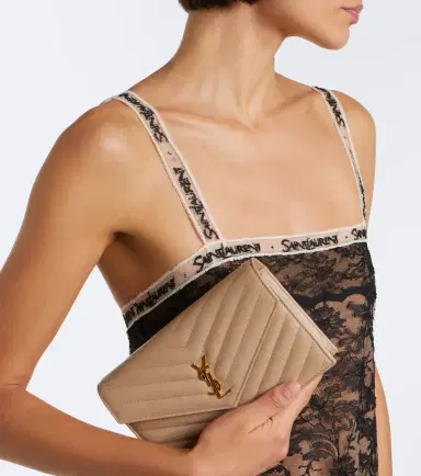 Saint Laurent Cassandre Envelope leather wallet on chain | Thumbnail 7 Saint Laurent Cassandre Envelope leather wallet on chain | Thumbnail 7