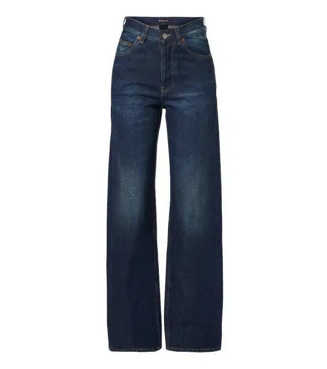 Faded wide-leg jeans