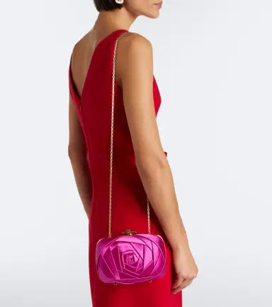 Roger Vivier Rose Vivier satin clutch | Thumbnail 7 Roger Vivier Rose Vivier satin clutch | Thumbnail 7