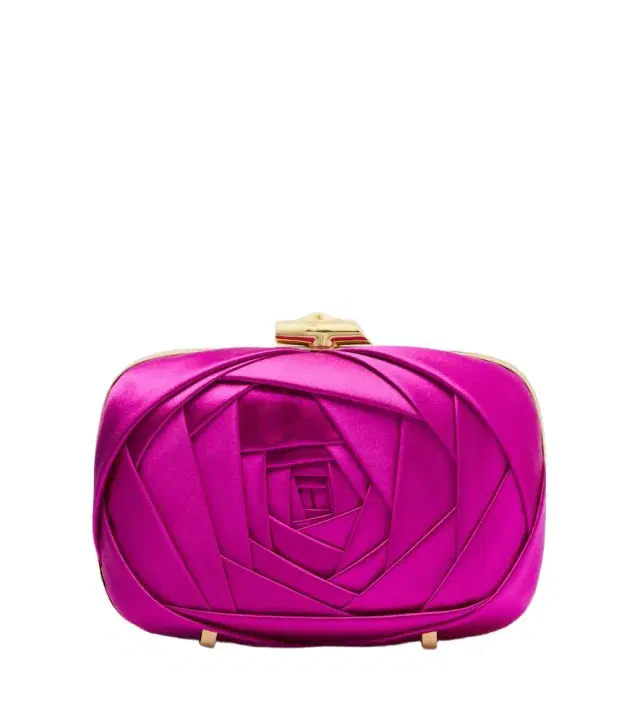 Roger Vivier Rose Vivier satin clutch