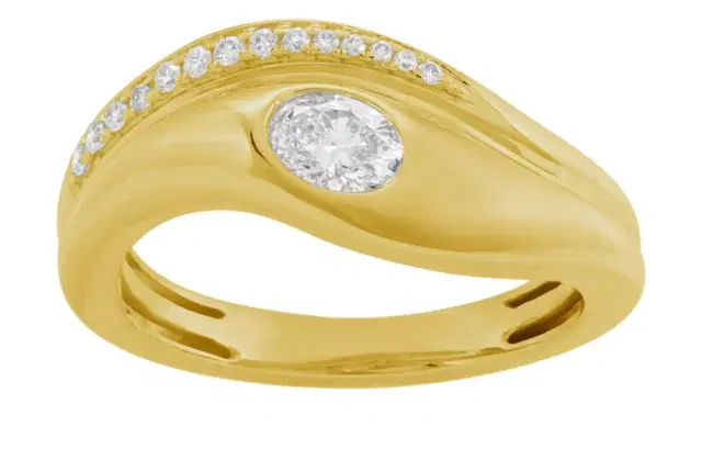 Wish Fine Jewelry 0.40ct Diamond 14K Gold Cocktail Ring