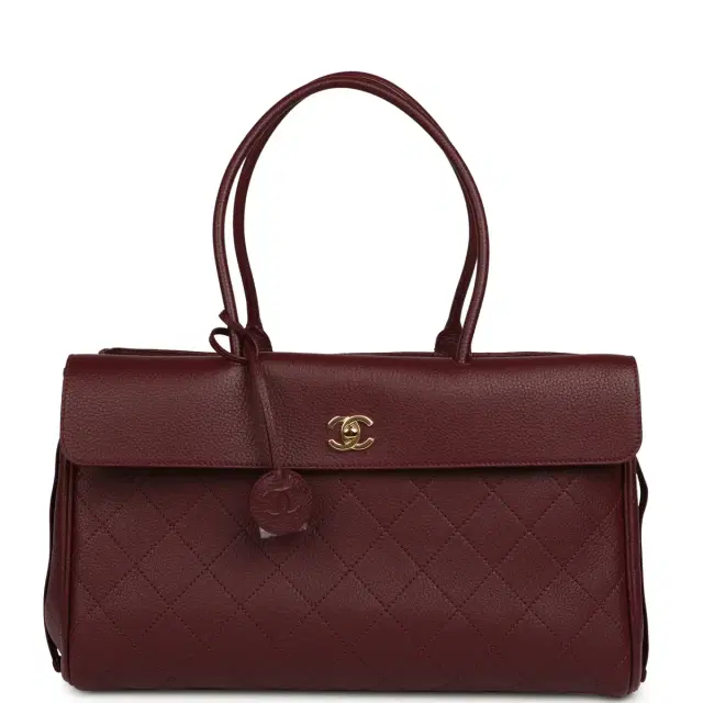 Chanel Chanel Large "Urban Essential" East West Shopping Tote Dark Burgundy Caviar Gold Hardware