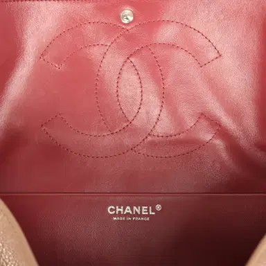 Chanel Chanel Maxi "Souplissimo" Small Flap Bag Brown Grained Calfskin Silver Hardware | Thumbnail 10