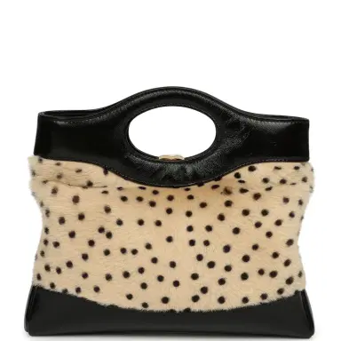 Chanel Chanel Mini "Cheetah Print" 31 Shopper Beige Calf Hair, Black Shiny Lambskin Gold Hardware | Thumbnail 4 Chanel Chanel Mini "Cheetah Print" 31 Shopper Beige Calf Hair, Black Shiny Lambskin Gold Hardware | Thumbnail 4